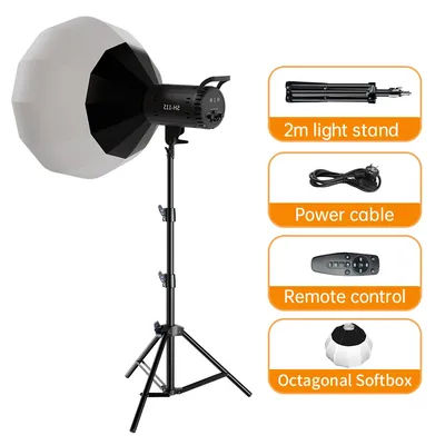 COB Video Light 115W Photography Lamp 3200-5600K Dimmable For Studio Video Shooting Portrait Live