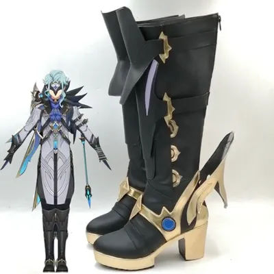 Genshin Impact Dottore Cosplay Shoes Boots Wigs Snezhnaya Fatui The Doctor II Dottore Carnival Costume Accessories