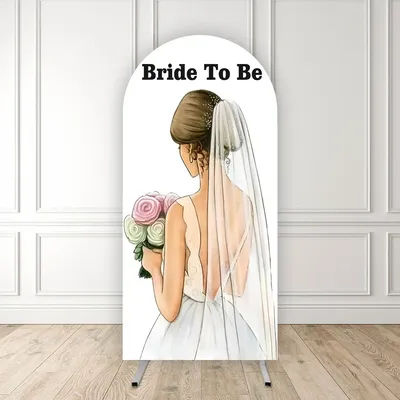 Mehofond Custom Bride To Be Girls Birthday Party Covers Arch Background Wedding Bridal Shower Decor