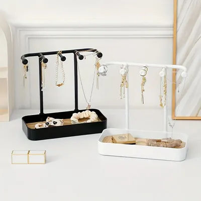 1pc Jewelry Rack Necklace Jewelry Storage Rack Household Dressing Hair Band Earrings Hair Accessories Display Rack AestheticRoom