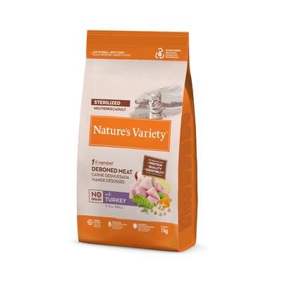 7kg Turkey Sterilised No Grain Original Nature's Variety Dry Cat Food