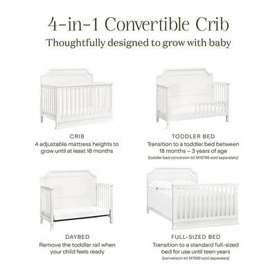 Namesake Emma Regency 4-in-1 Convertible Crib - Warm White
