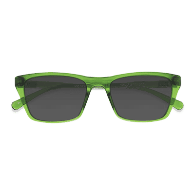 Male s square Clear Green Plastic Prescription sunglasses - Eyebuydirect s Seabreeze