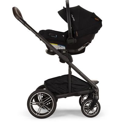 Nuna MIXX Next with Magnetic Buckle + PIPA Aire RX Travel System Bundle - Biscotti / Caviar