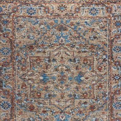 Nadine Hand-Knotted Rug - Green, 9' x 12' - Frontgate