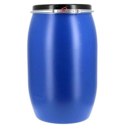 Fût À Ouverture Totale Homologué Un Bleu - 220 L - Manutan Expert