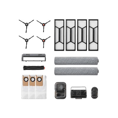 eufy Half Year Combo: Rolling Brush & Brush Guard x1 High-Performance Filter x4 Side Brush x2 Rolling Mop x2 Dirty Water Reservoir Filter x1 Dust Bag x3, For S1 Pro
