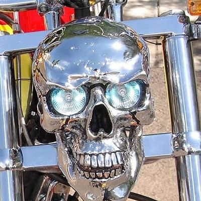 decorazioni per fari per motociclette di halloween pendente per faro scheletro per motocicletta faro per motocicletta retrò durevole per decorazioni per motociclette