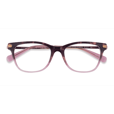 Female s square Rose Tortoise Gradient Acetate Prescription eyeglasses - Eyebuydirect s Coach HC6176