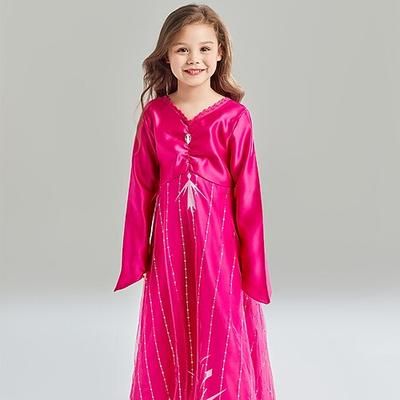 Fiaba Principessa Elsa Anna Abiti Abito da damigella Costume per festa a tema Cosplay for Ragazze Bambini Carnevale Settimana del libro Capodanno Festa / Sera