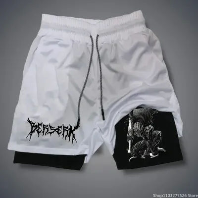 2025 Basketball Shorts Shorts Running Anime Men's Gym Sports Quick-drying Training Exercise Fitness Jogging Mobile Phone Pants