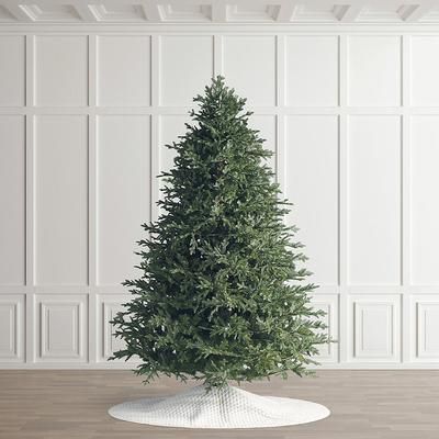 9 ft. Christmas Tree - Classic Fraser Fir Full Profile Quick-Light Tree - Clear/Multicolored Lights - Frontgate - Artificial Christmas Tree