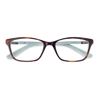 Female s horn Tortoise Blue Acetate Prescription eyeglasses - Eyebuydirect s Ralph RA7044