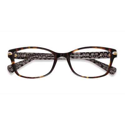 Unisex s horn Dark Tortoise Acetate Prescription eyeglasses - Eyebuydirect s Coach HC6065