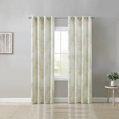 Wide Width Lana Light Filtering Grommet Curtain Panel by Habitat™ in Ivory (Size 50" W 63" L)