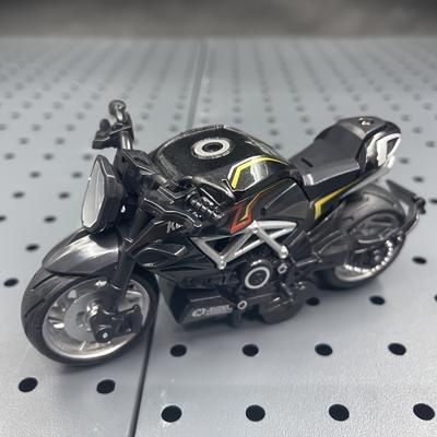 TEMU Die Cast Alloy Motorcycle Toy, Pull Back Motorcycle With Sounds And Lights 1:12 Friction Powered Kids Toy Cars, Motorcycle Toys, As Birthday, Christmas, Gift