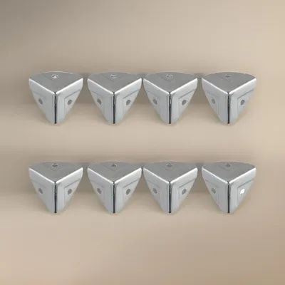 4/8/12PCS Luggage Corner Retro Iron Corner Protect Wooden Box Corner Protect For Furniture Decoration Purposes Jewelry Box Table