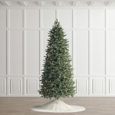 10 ft. Christmas Tree - Classic Fraser Fir Slim Profile Quick-Light Tree - Clear Lights - Frontgate - Artificial Christmas Tree