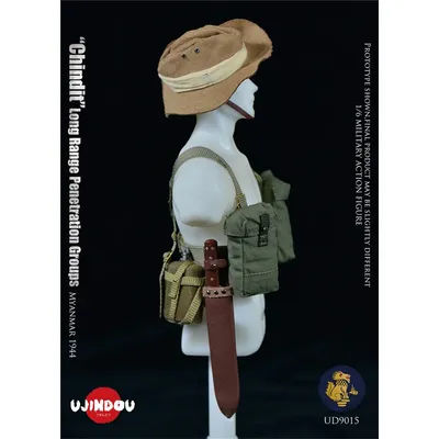 1/6 UJINDOU UD9015 WWII Series British Chindit Long Range Myanmar 1944 Toy Model Waist Shoulder Belt Bag Backpack Accessories