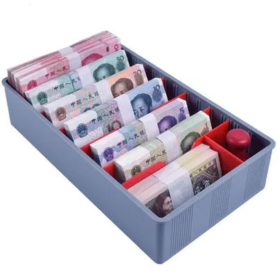 Money Counter Case Cash Tray Drawer Register Insert Tray Replacement Plastic Bills Coins