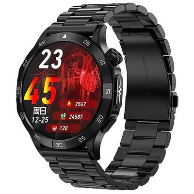 et381 smart watch 1.43 pollici amoled schermo hd bluetooth risposta/effettua chiamata ecg monitoraggio della pressione arteriosa sos fitness tracker