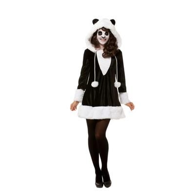 buttinette Robe "panda", noir/blanc