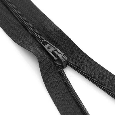 buttinette Fermeture à glissière, noir, non séparable