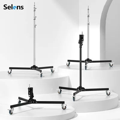 Selens Professional Photography Light Stand Heavy Duty Stainless Steel Tripod Flash Light Stand With