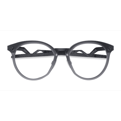 Unisex s round Gray Titanium Prescription eyeglasses - Eyebuydirect s Oakley Cognitive R