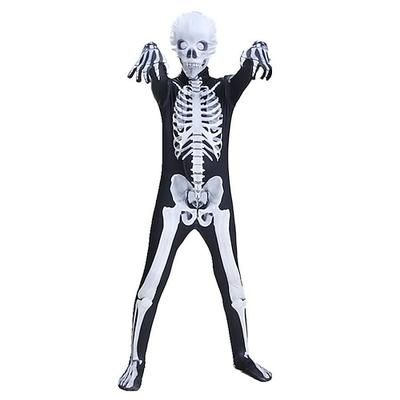 Tuta Intera Costume Cosplay Body Teschio scheletro Mostro Zalgo Cosplay Bambini Adulti Per uomo Ragazzi Carnevale Mascherata martedì grasso Feste Halloween Performance Vestirsi