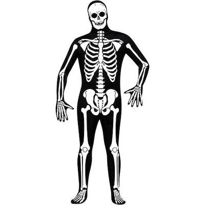 Tuta Intera Costume Cosplay Body Teschio scheletro Mostro Zalgo Cosplay Bambini Adulti Per uomo Ragazzi Carnevale Mascherata martedì grasso Feste Halloween Performance Costumi di Halloween facili
