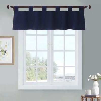Weathermate Room Darkening Tab Top Flat Valance by Thermalogic in Navy