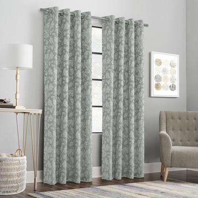 Wide Width Valencia Light Filtering Grommet Curtain Panel by Habitat™ in Grey (Size 52" W 84" L)