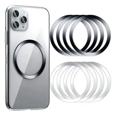 Universal Magnetic Phone Holder Metal Plate Ring For Magsafe Wireless Charger Stainless Steel Iron