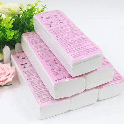 50/100/200Pcs Women Men Hair Removal Wax Paper Non-Woven Fabric High Quality Face Body Leg Hair Removal Wax Strips Paper Roll