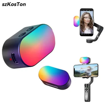 RGB Magnetic Fill Light for Gimbal LED Video Light Photography Portable Mini Fill Light for Hohem