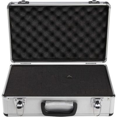 TEMU Flight Case Large Hard Aluminium Flight Case Lockable Key Camera Storage Box 400x240x125 Mm