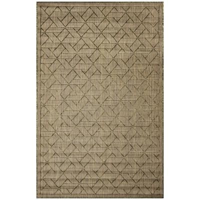 Carmel Pyramid Indoor/Outdoor Area Rug Aqua by Brylane Home in Green (Size 1'11"X7'6")
