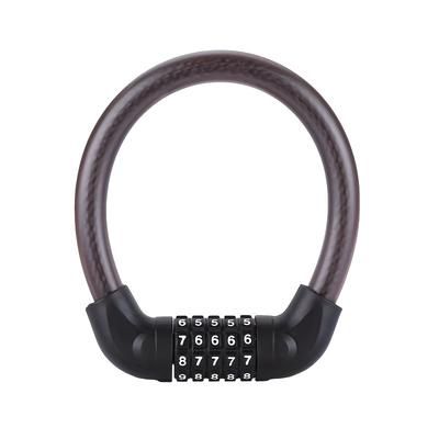 TEMU Bicycle Lock With Five-digit Password For Anti-theft, Electric Bike Lock With Steel Cable And Wire