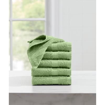 BH Studio 6-PC Wash Cloth Set by BH Studio in Green