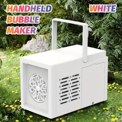 TEMU Bubble Blower Machine For Weddings & Birthdays - Outdoor Fun Bubble Toy, No Water Included