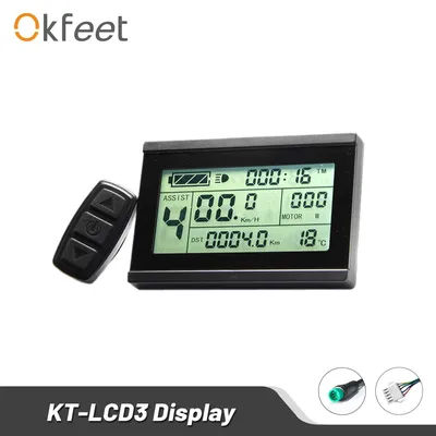 Okfeet KT LCD3 Display ebike LCD Display Electric Bicycle LED 72V LCD3 kt-lcd for Electric Bike Controller