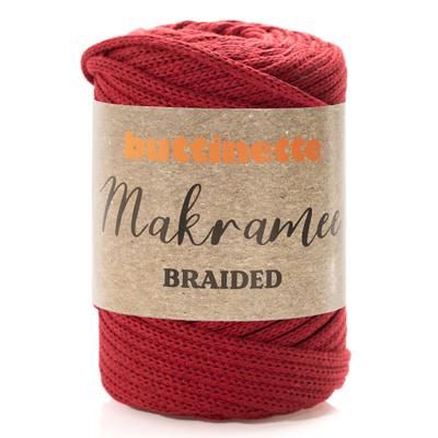 buttinette Corde tressée pour macramé "braided", épaisseur : 4 mm Ø, longueur : 65 m