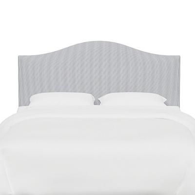 Vanessa Headboard - Arched, Arched/Pinstripe Navy, Queen - Grandin Road