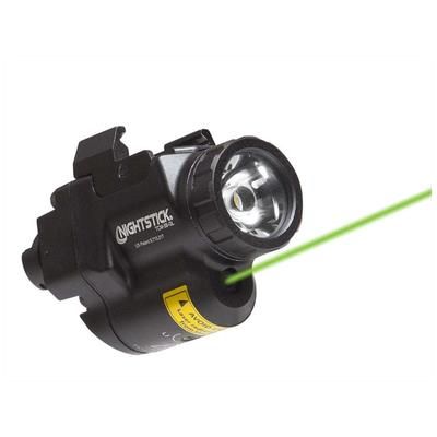Subcompact Weapon Black Anodized 650 Lumens White LED Light w/ Green Laser