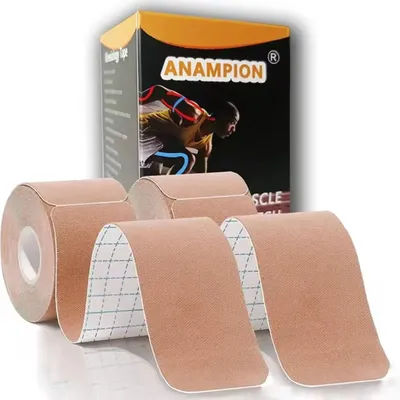 2 Rolls Kinesiology Tape Pro Athletic Sports (40 Precut Strips) Waterproof Breathable Latex Free Tape Elastic Sport Muscle Tape