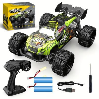 TEMU 1:18 Scale Remote Control Car With A Of 20km/h Remote Control Monster Truck Remote Control Toy Off-road Vehicle Suitable For Children's Holiday Christmas Gifts