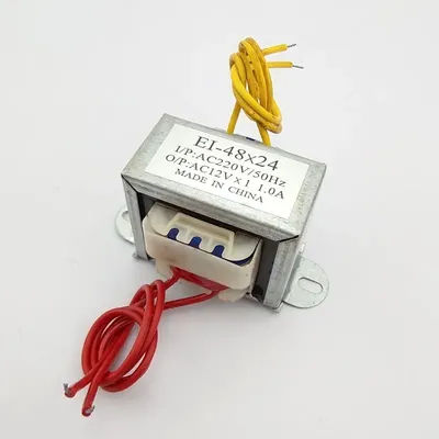 transformateur 220v 12v 220V turn single 12V 1A output AC AC power transformer EI48*24 sound speakers electrical accessories 10W