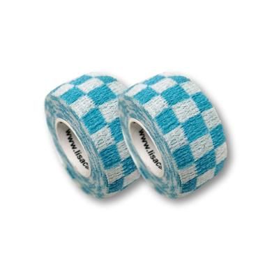 LisaCare Cerotto - Blu a scacchi 2,5cmx4,5m 2 pz