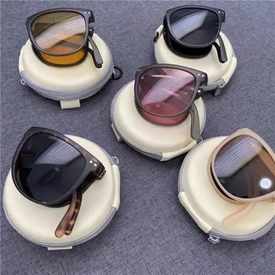 Lunettes de soleil pliantes, portables, protection solaire ultra légère, protection UV, lunettes de soleil pour hommes et femmes